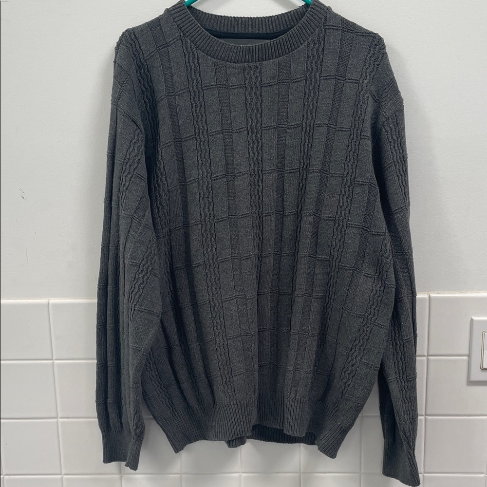 Vintage Oscar de la Renta Men's Ribbed Sweater Size XL